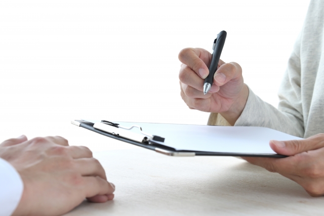 納得のサインのイメージ